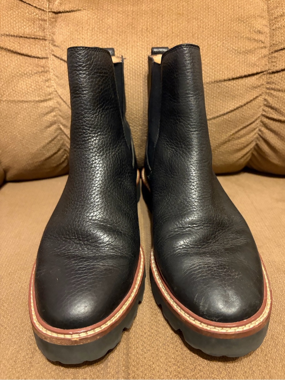 Madewell Citywalk Black Leather Chelsea Boots